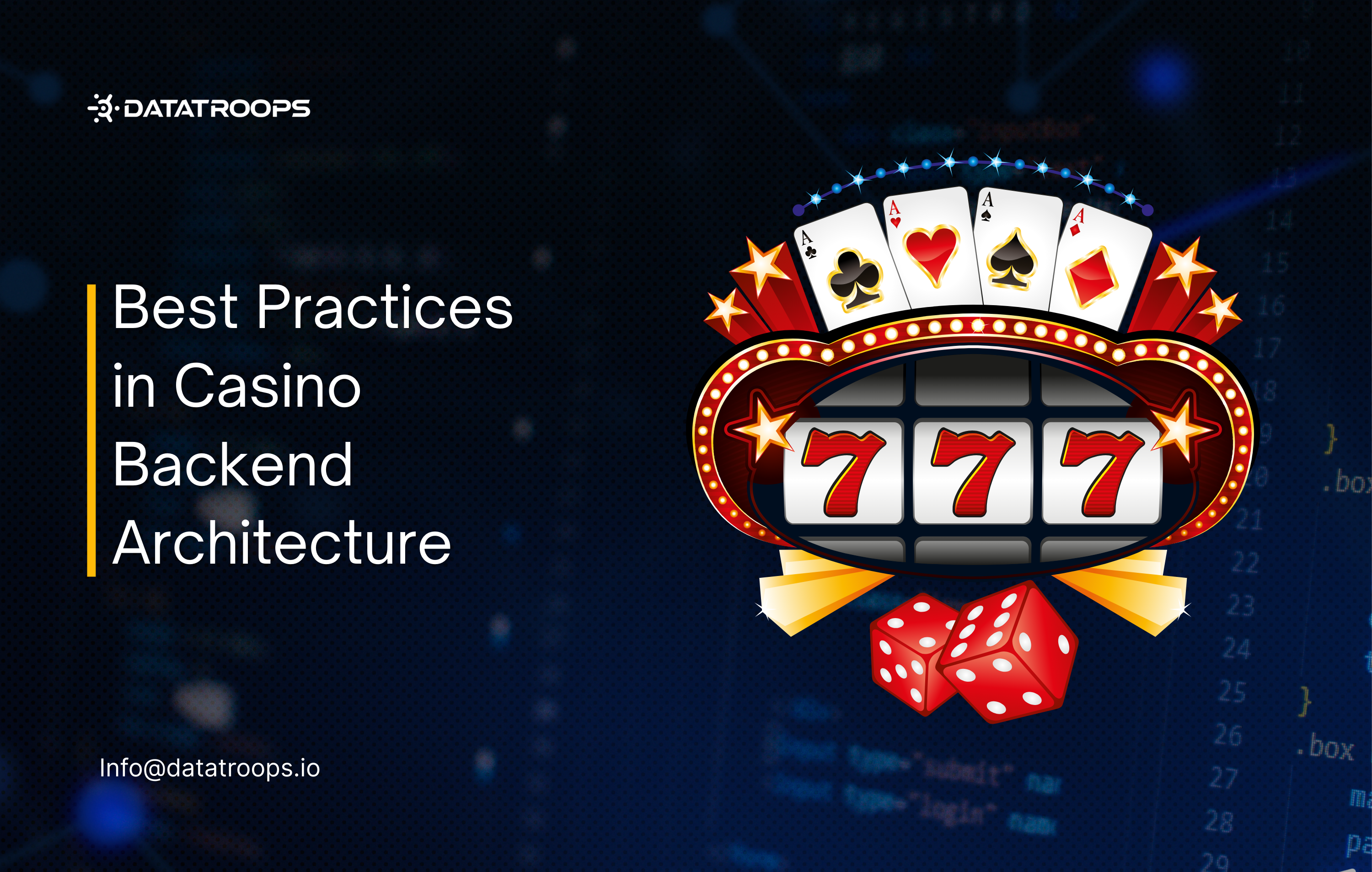 Best Practices in Casino Backend Architecture