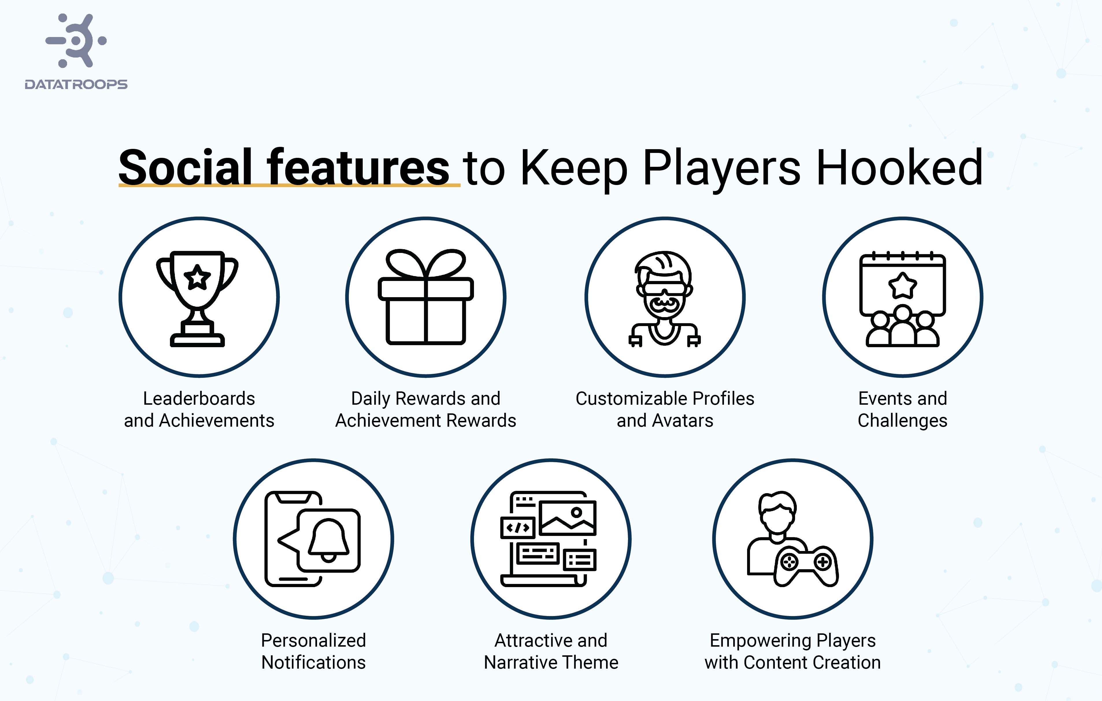 social features to keep players hooked